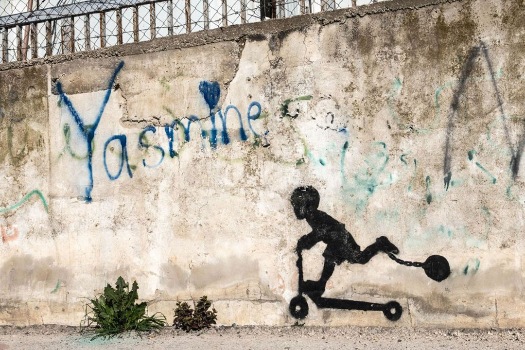 Schablonen-Graffities von Banksy