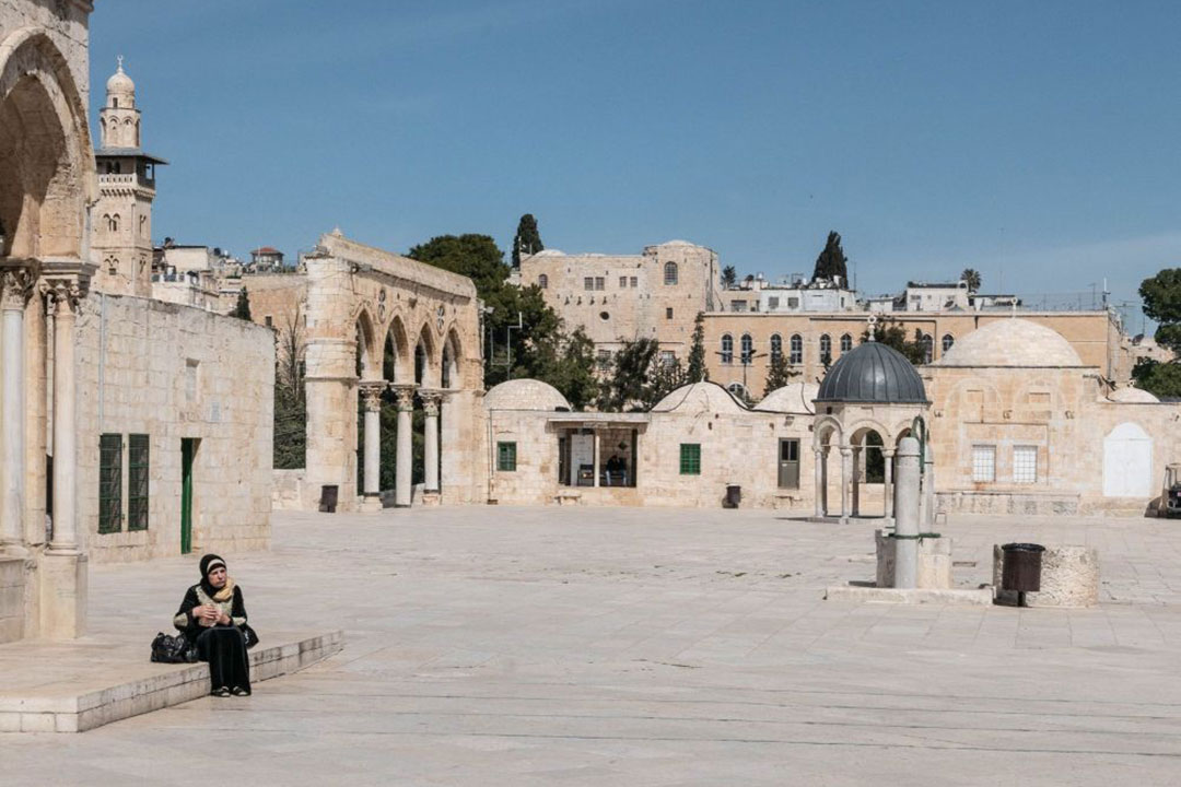 Rast auf dem Tempelberg